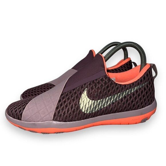 Nike Free Connect Slip-on Purple / Peach / Silver 843966-500 Women's 7 - Picture 2 of 11